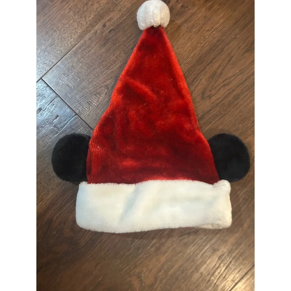 Disney Parks Mickey Mouse Santa Hat Christmas Holiday Adult